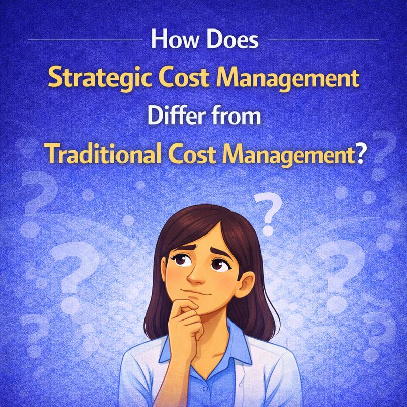 difference between strategic cost management and traditional cost management​